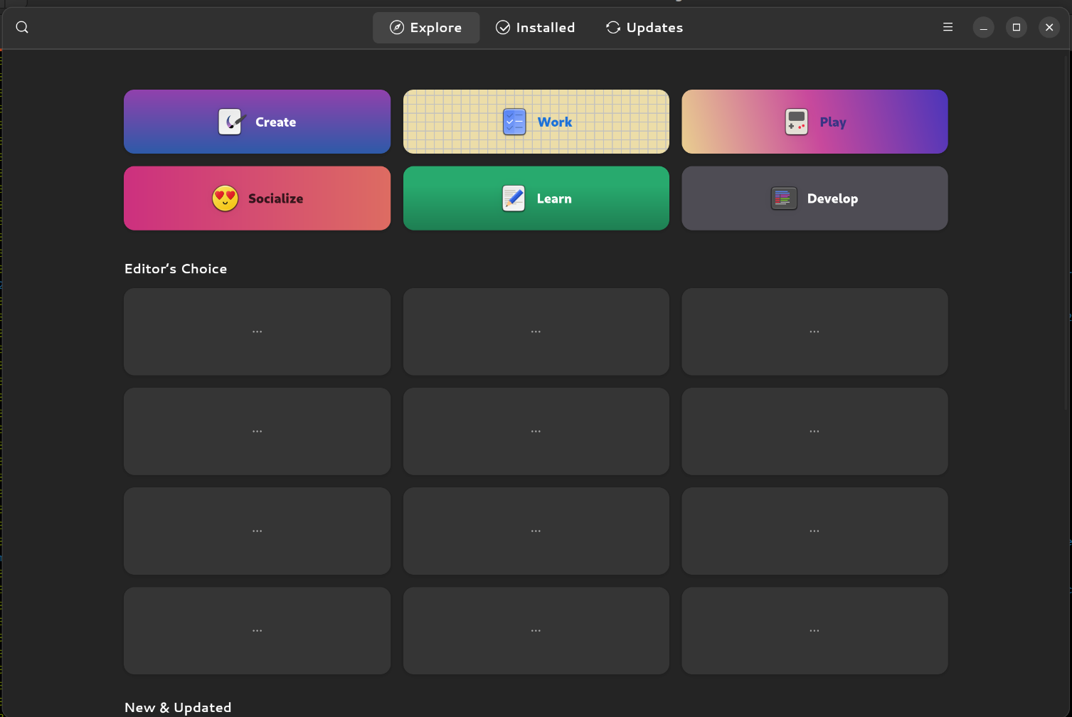 gnome software - explore